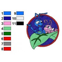 Bugs Life Embroidery Design 1